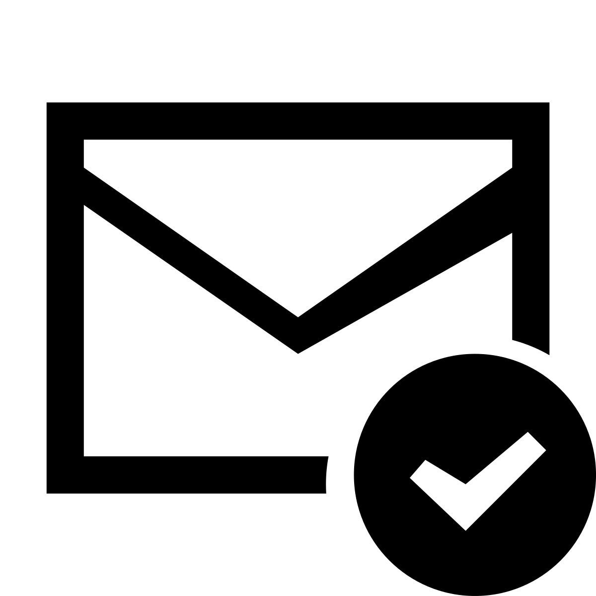 glyph neue style conferma di lettura icon
