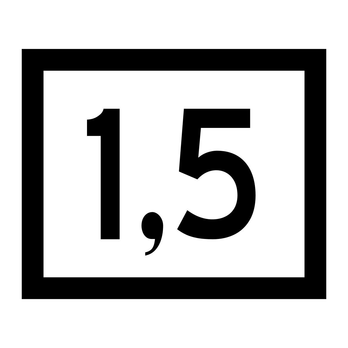 glyph neue style nombre réel icon