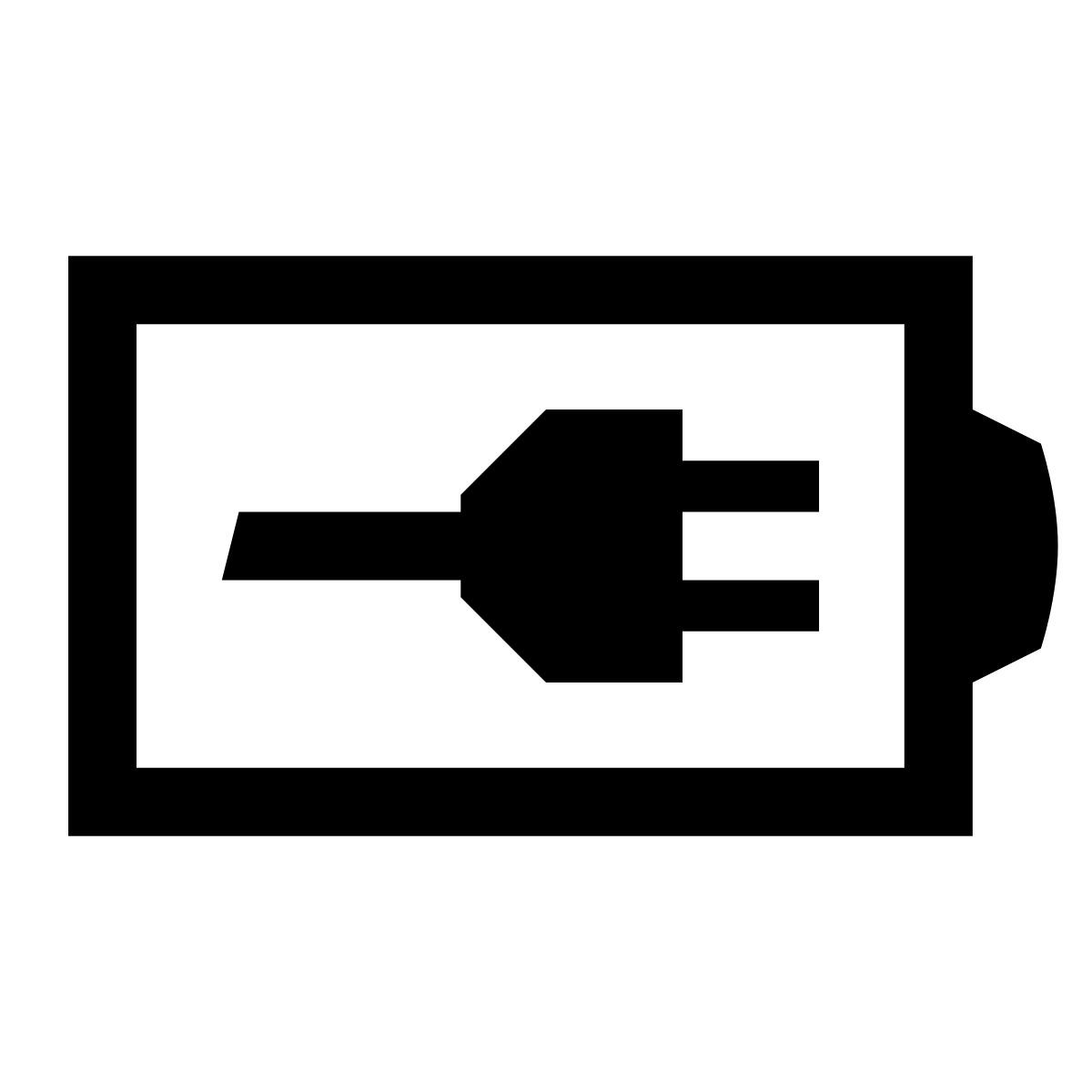 icon bateria recarregada glyph neue estilo