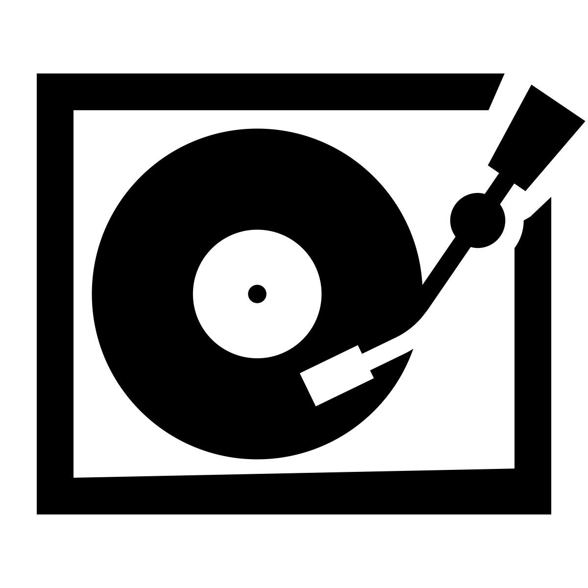 glyph neue style abspielgerät icon