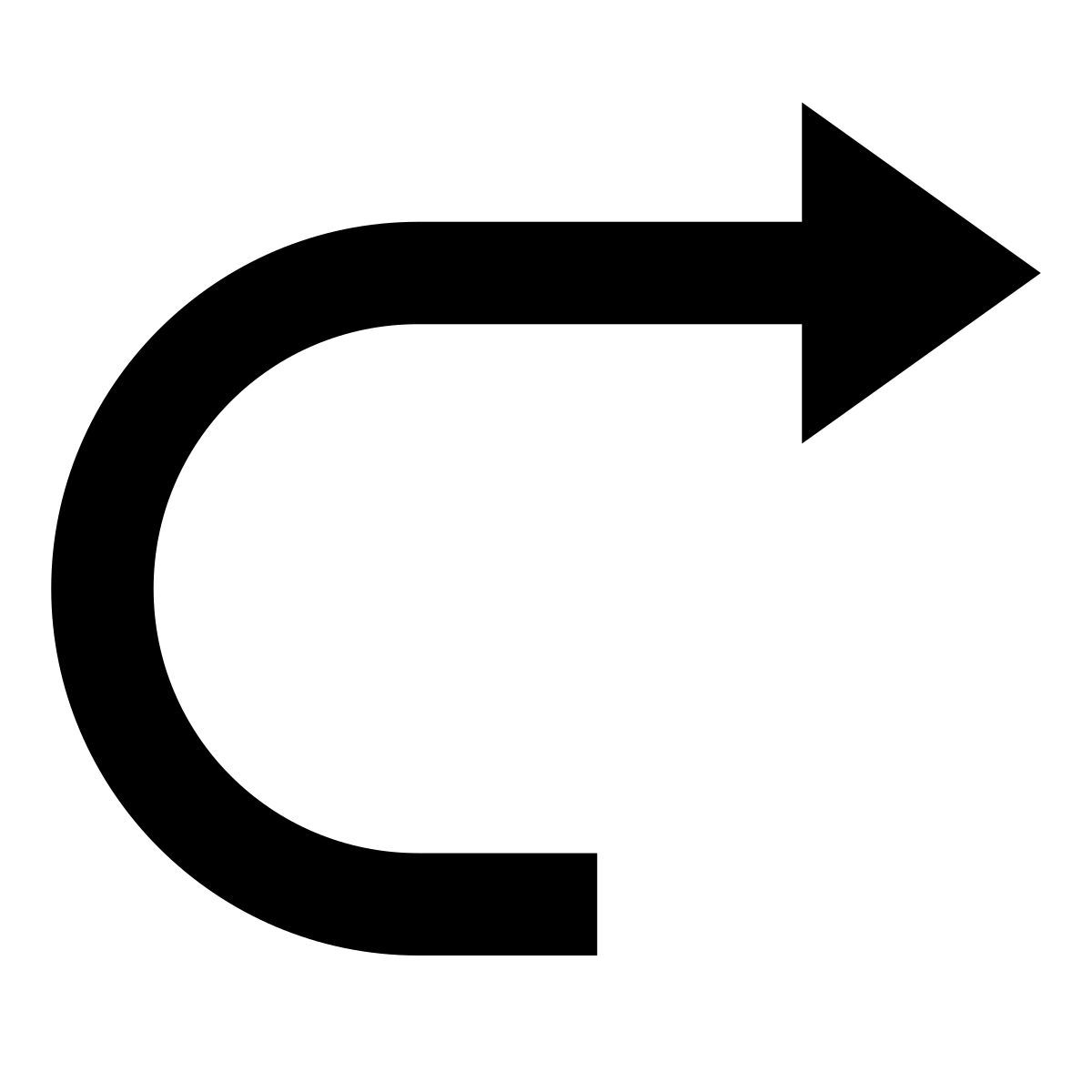 glyph neue style redo icon