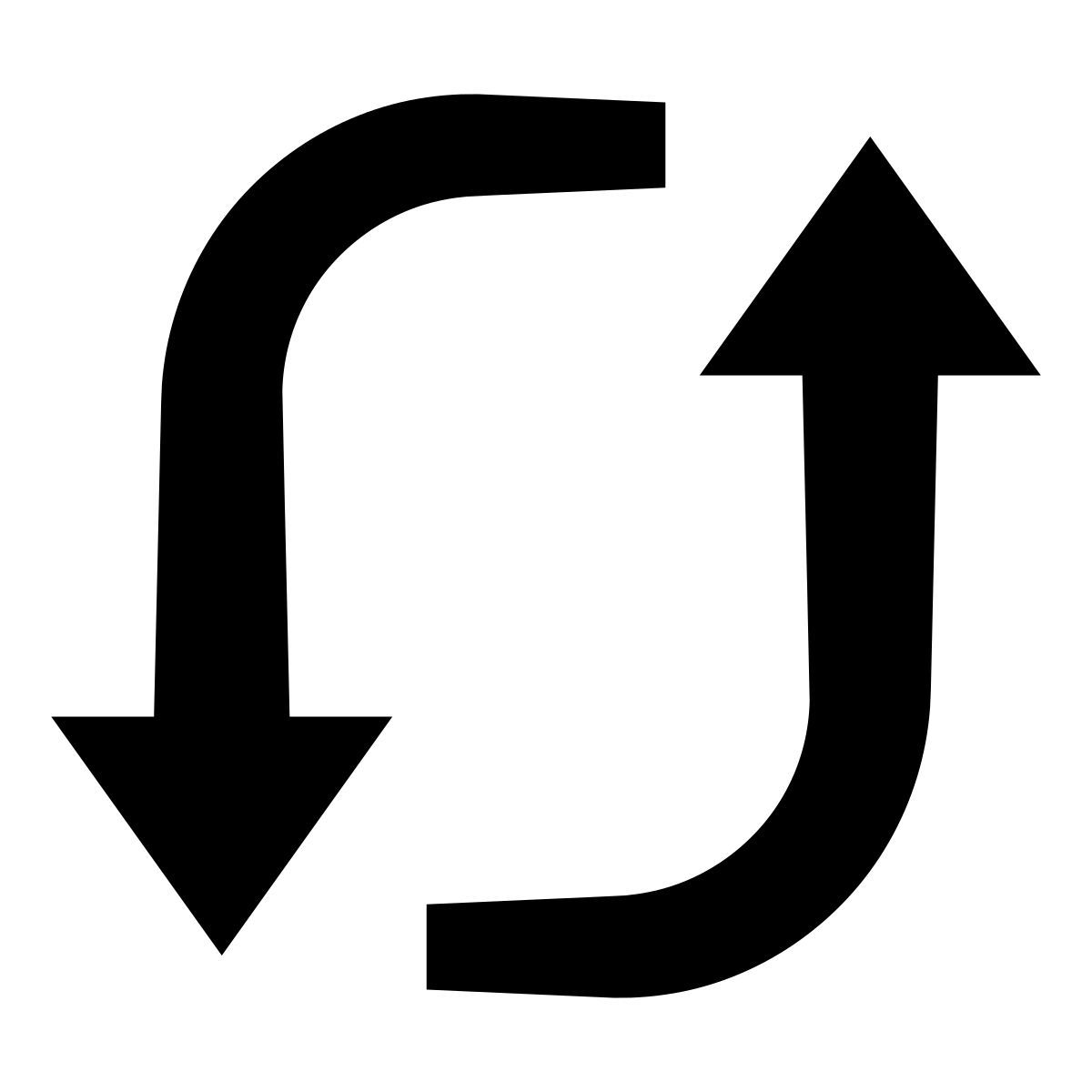 glyph neue style refresh icon