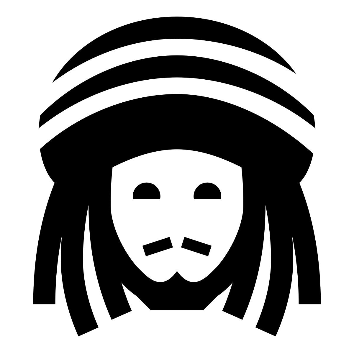 glyph neue style reggae icon