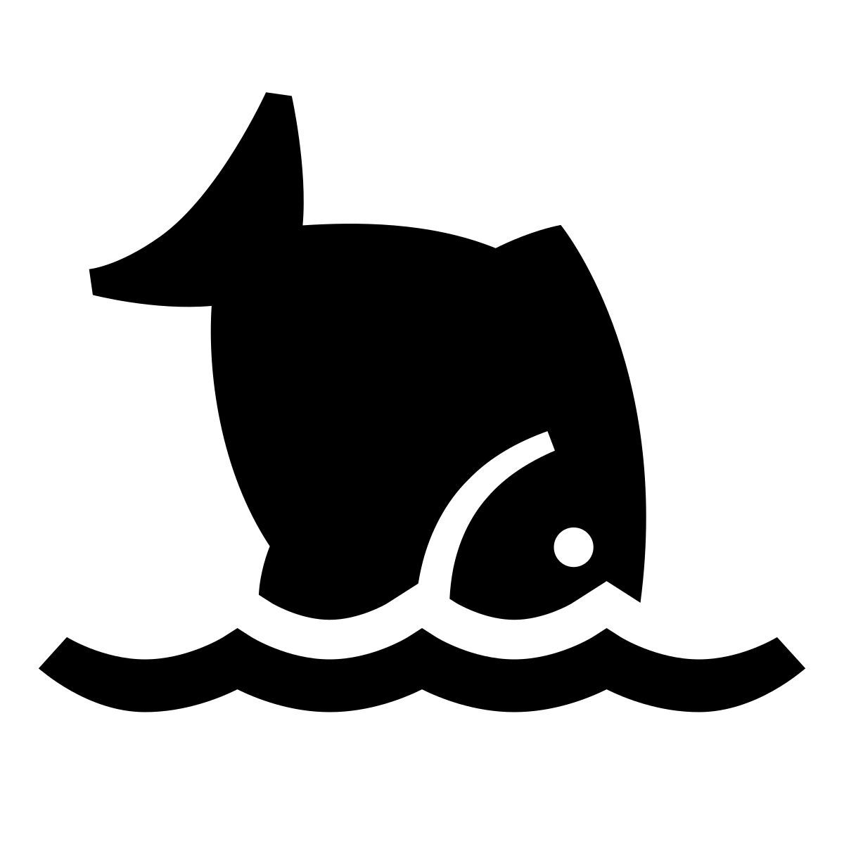 glyph neue style poisson relâché icon
