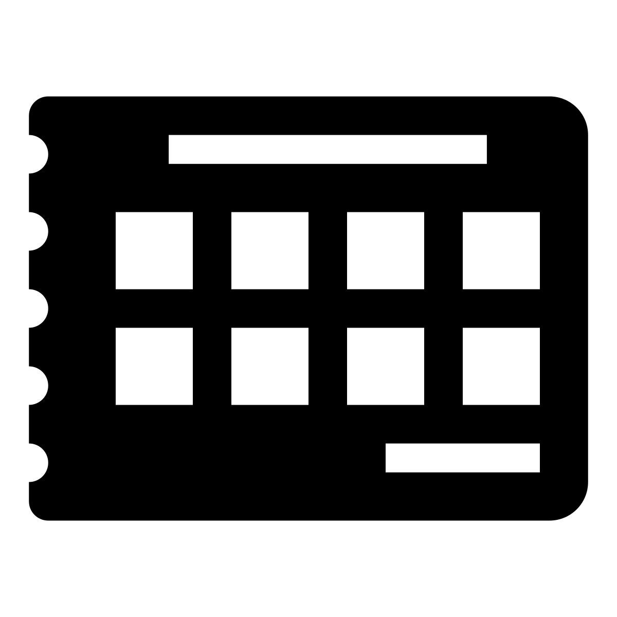 glyph neue style bordereau de paiement icon