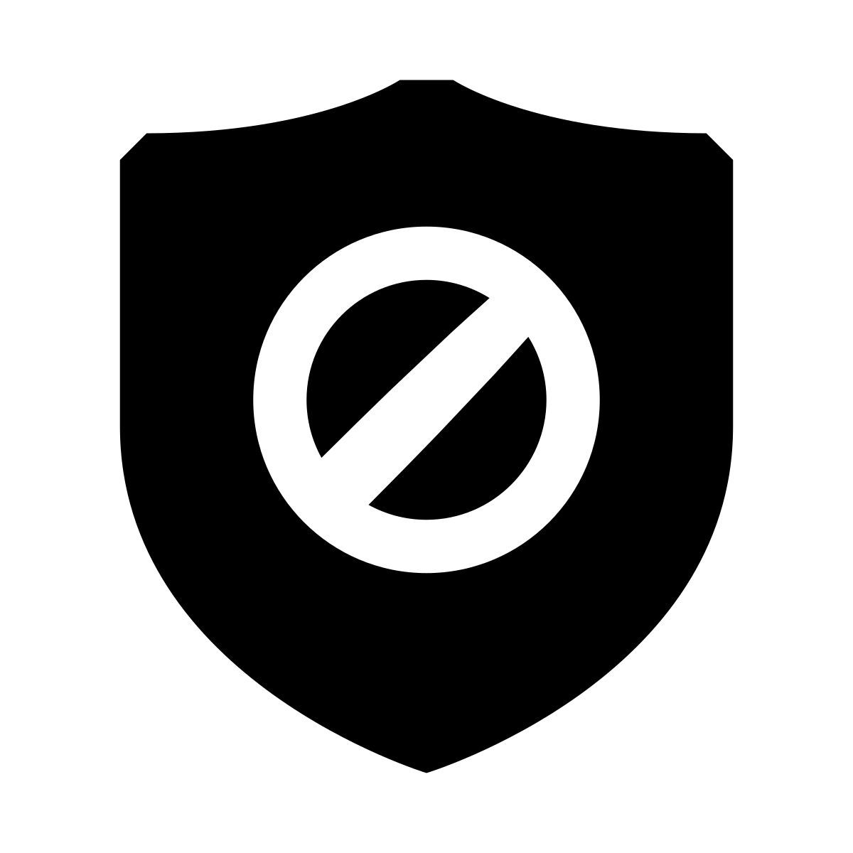 glyph neue style restriction shield icon