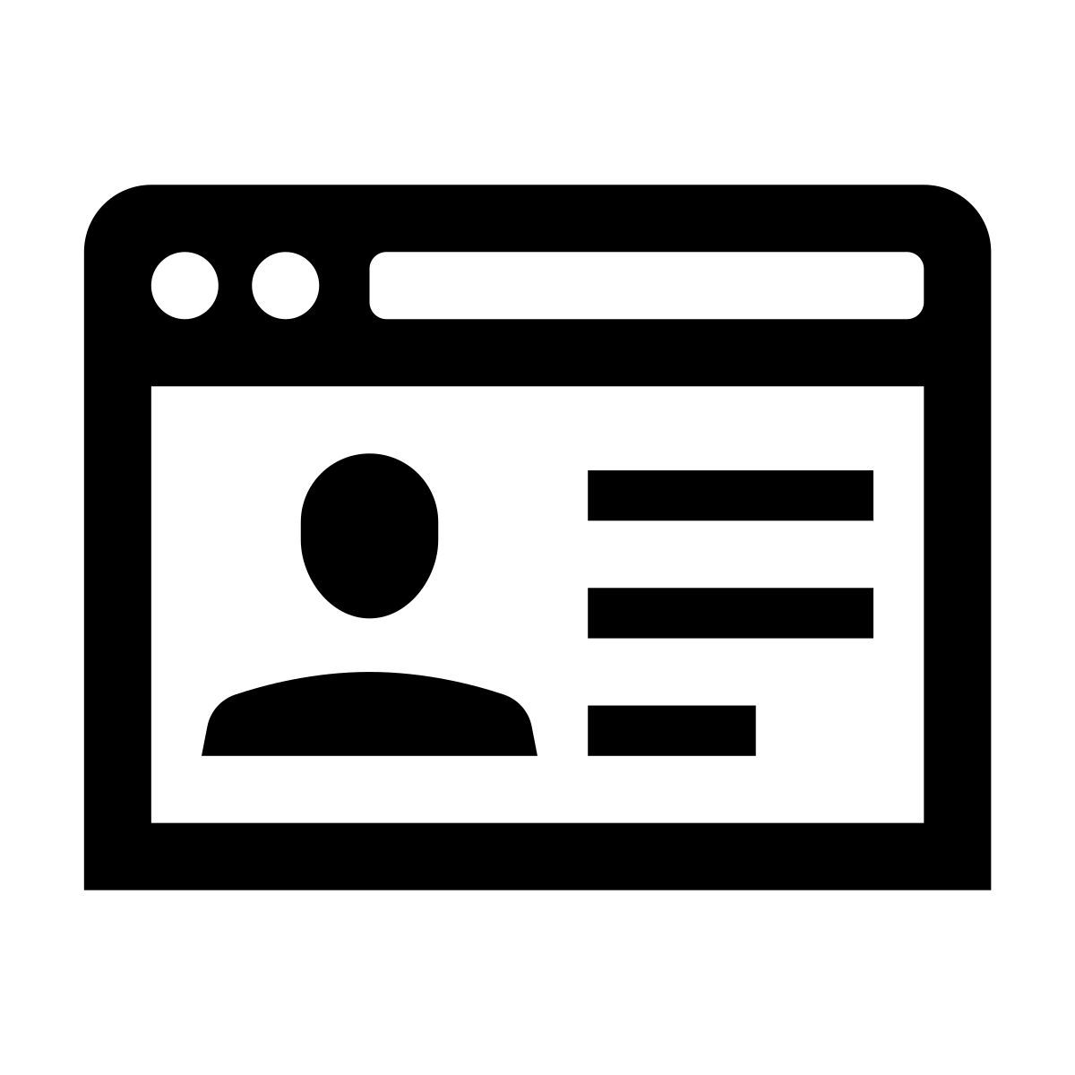 glyph neue style резюме веб сайт icon