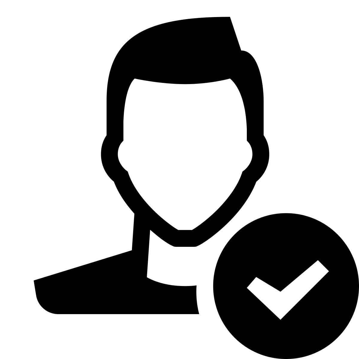 glyph neue style rezensent männlich icon