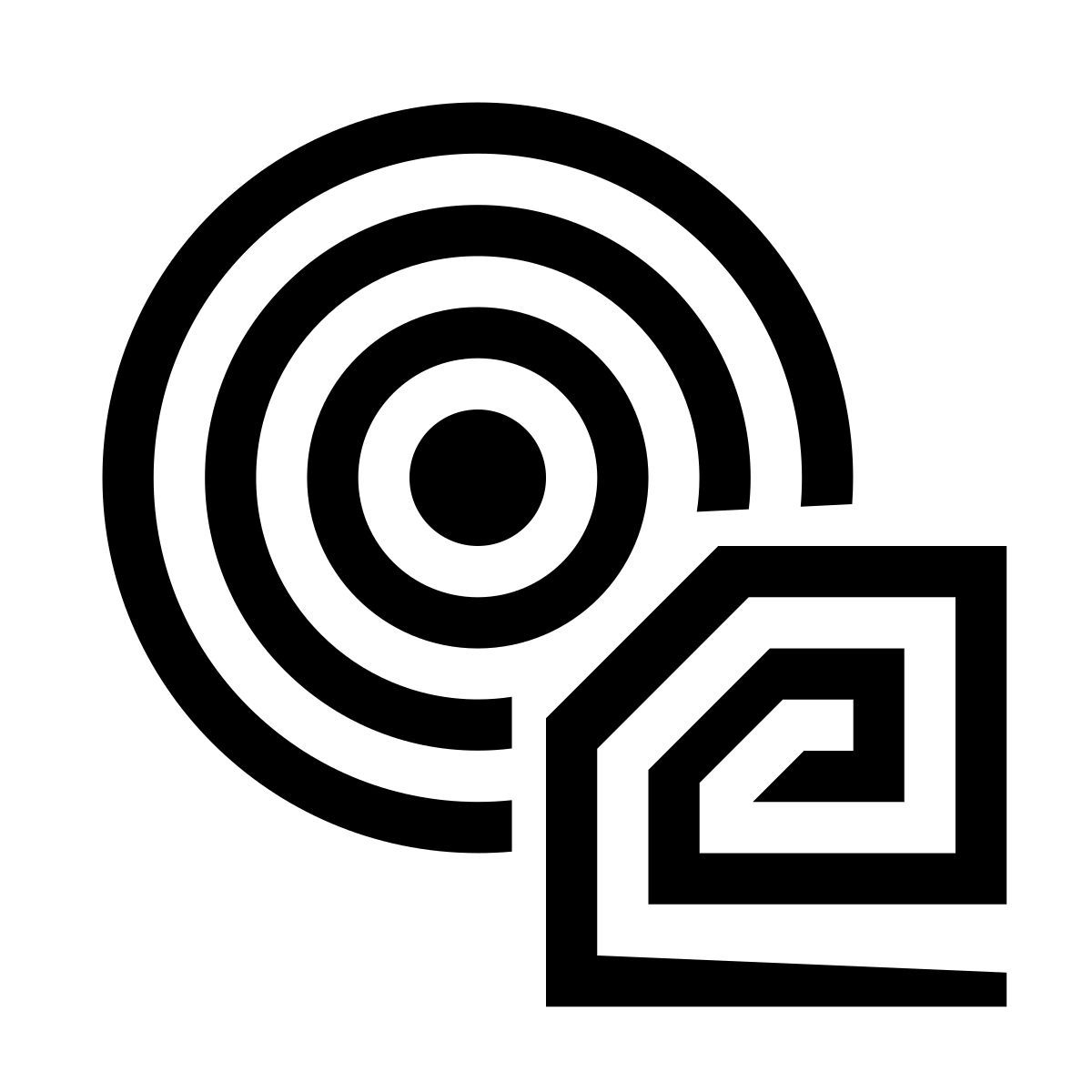 glyph neue style rfid sensor icon