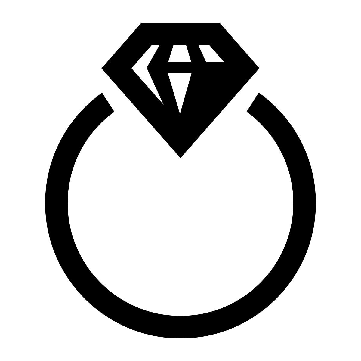 glyph neue style リング側面図 icon