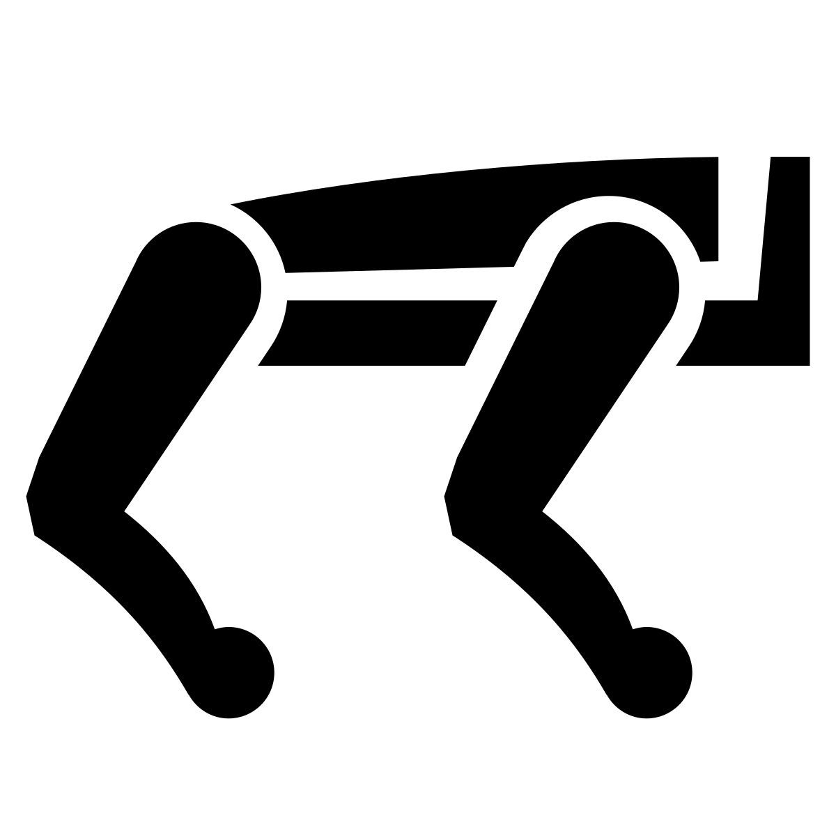 glyph neue style roboterhund icon