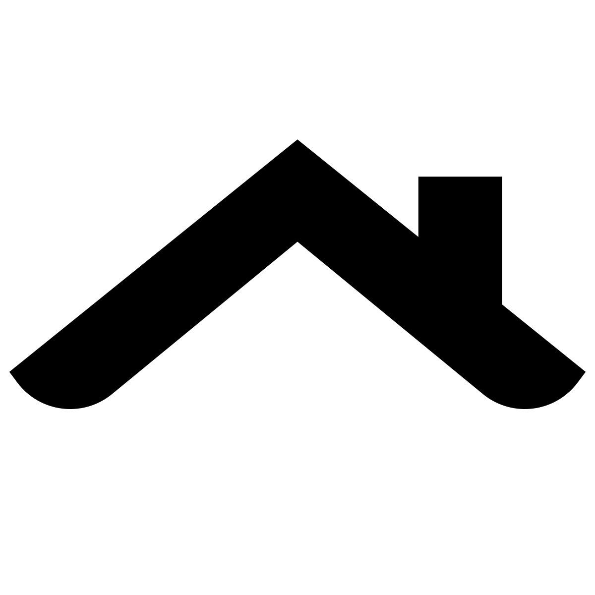 glyph neue style dachdecken icon