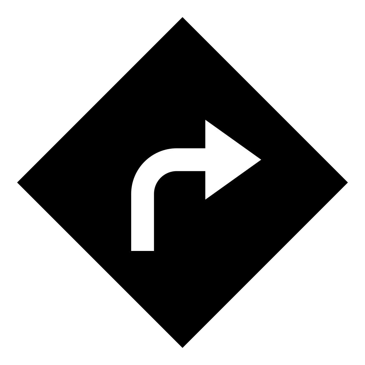 glyph neue style route icon