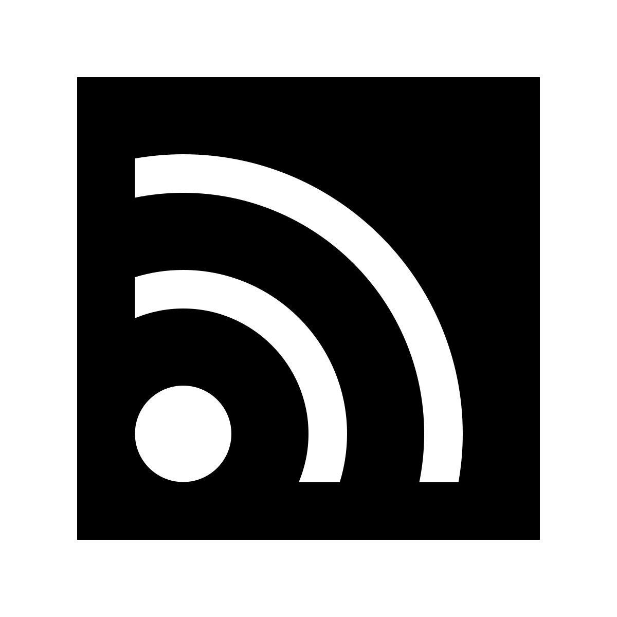 glyph neue style rss icon