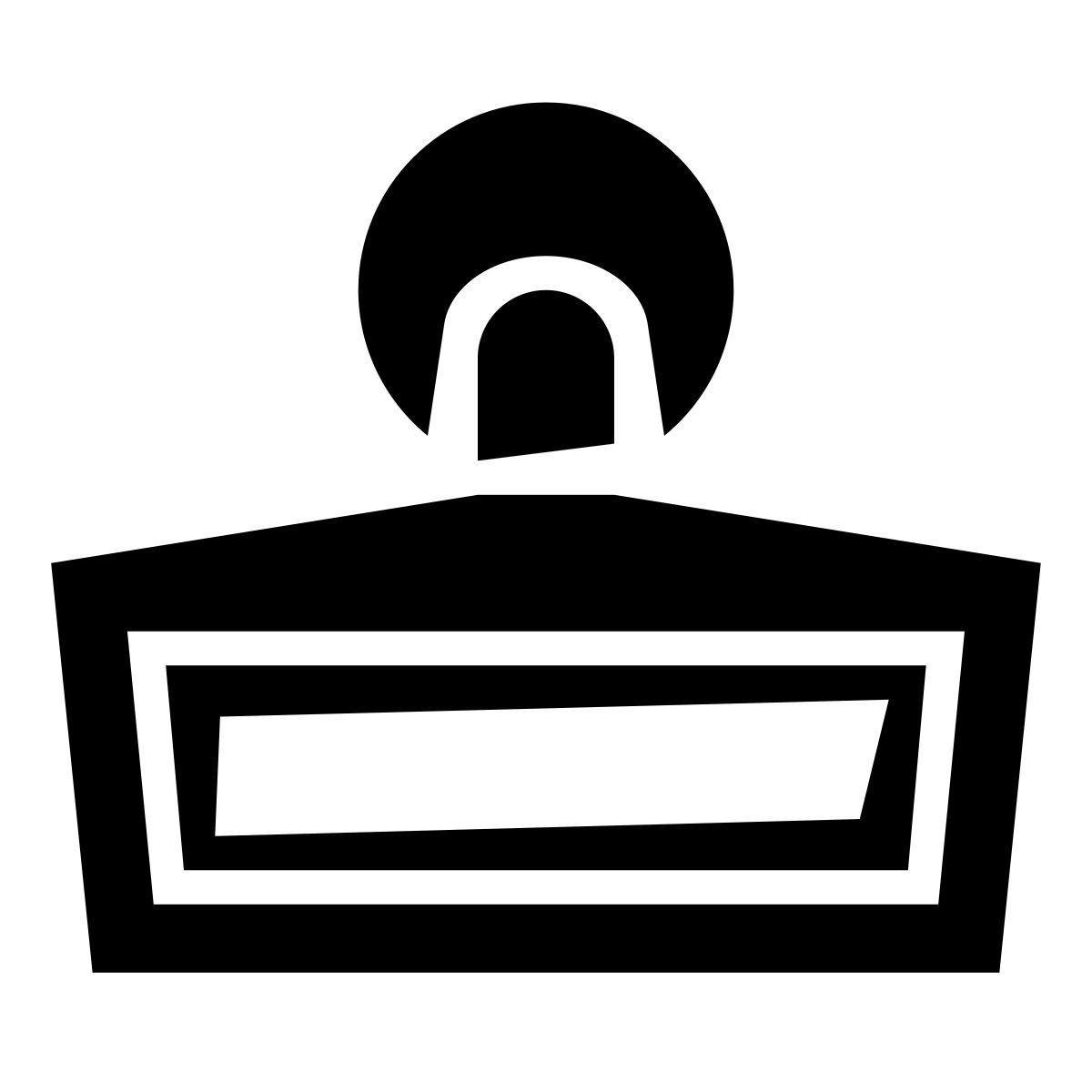 glyph neue style 橡皮图章底视图 icon