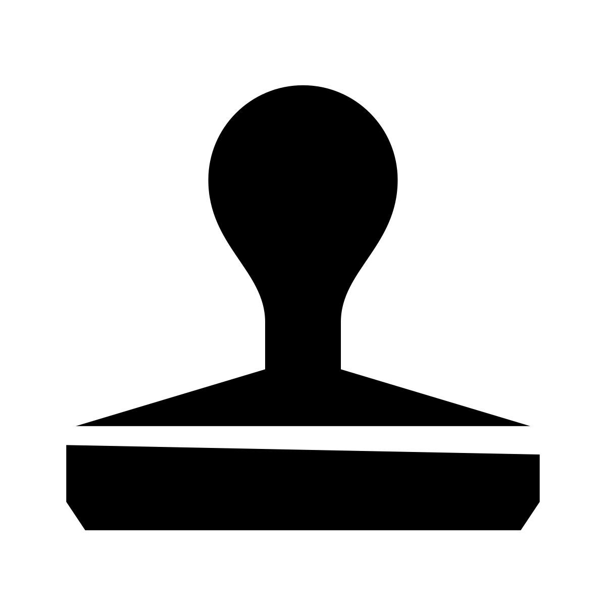 glyph neue style tampon encreur icon