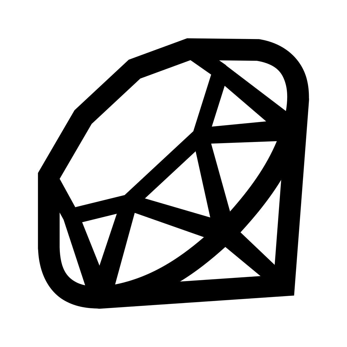 glyph neue style ruby programming language icon