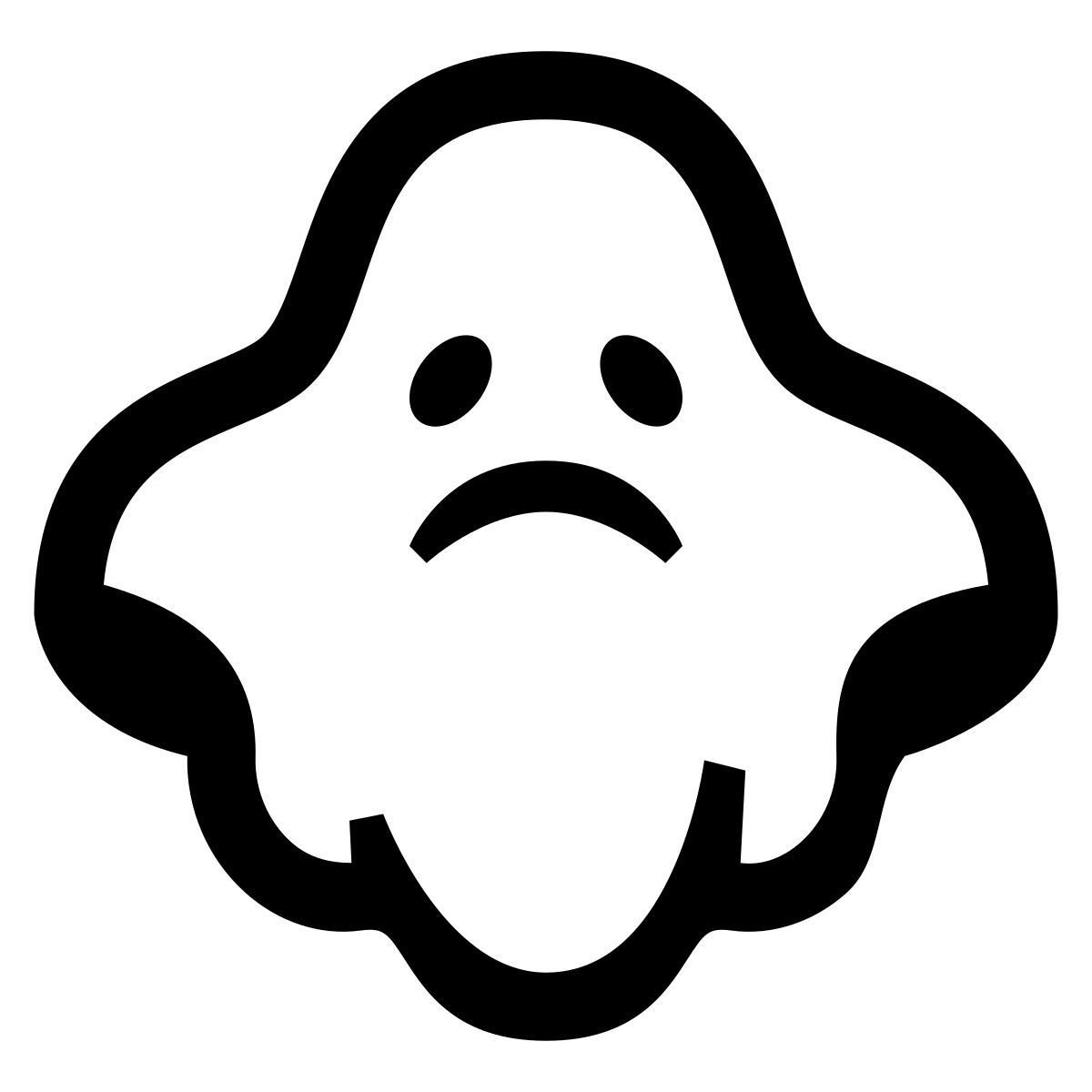 glyph neue style worry icon