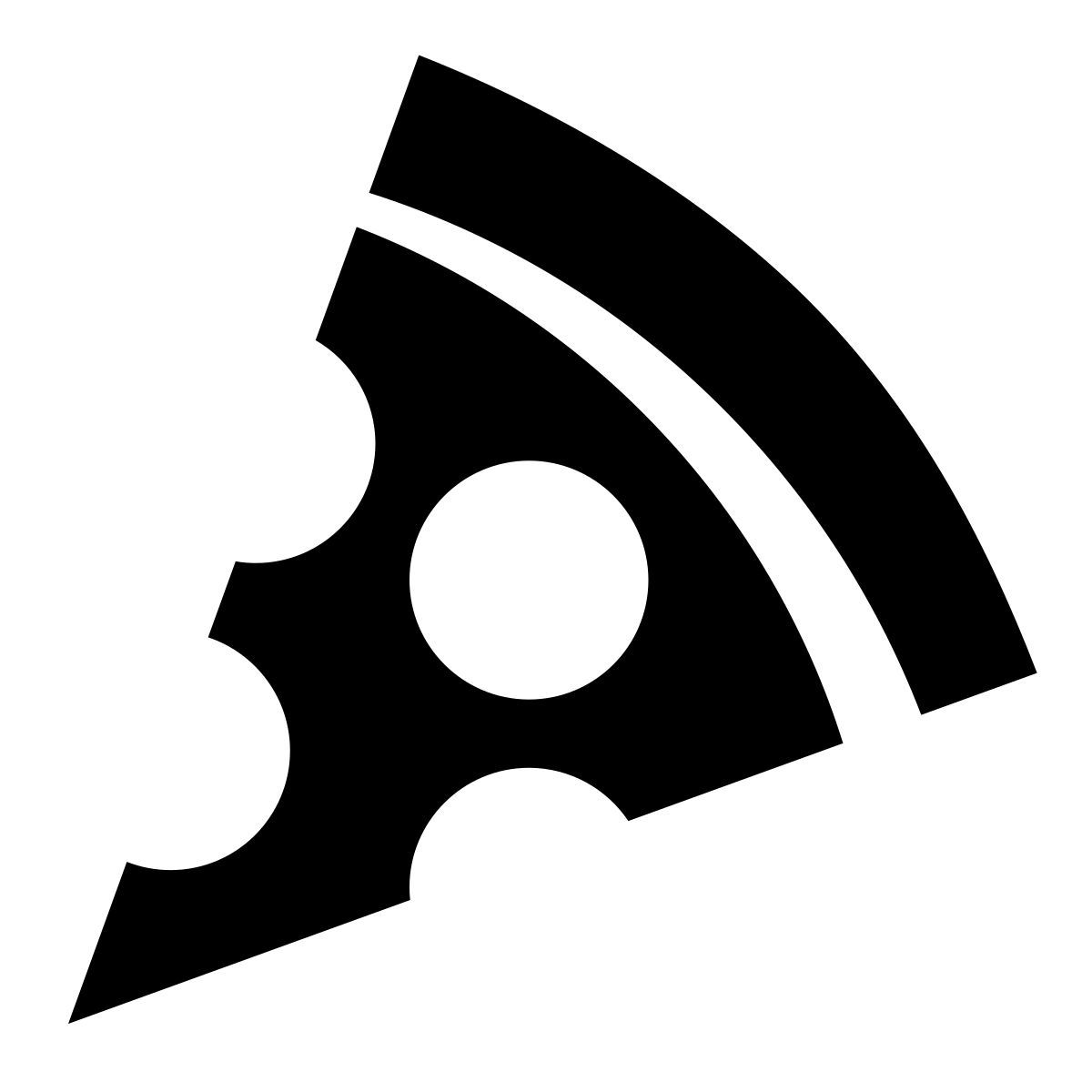glyph neue style salami pizza icon