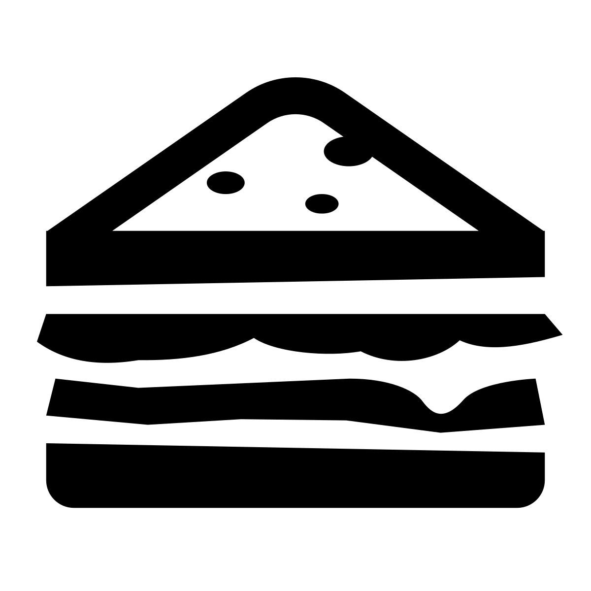 glyph neue style sandwich icon