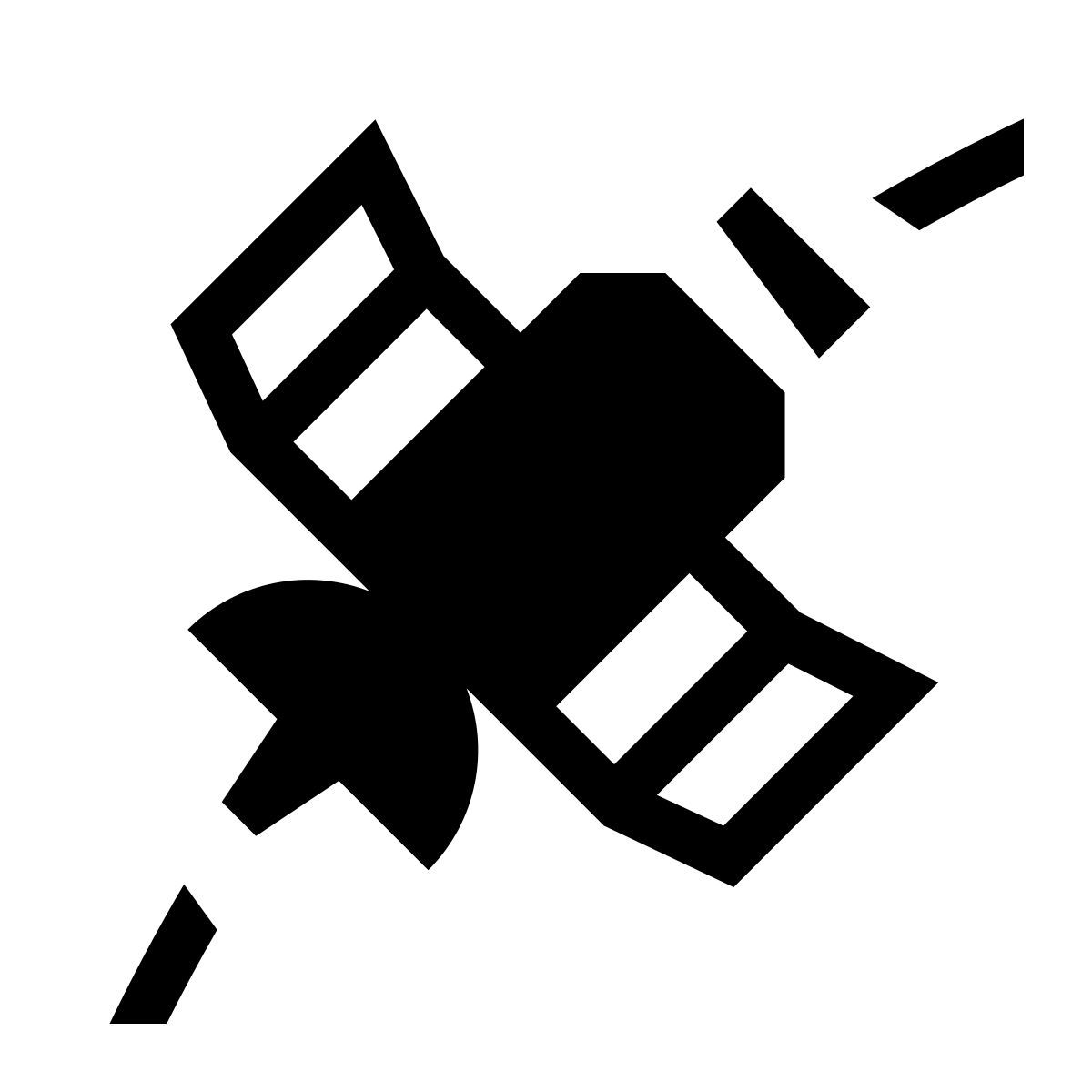 glyph neue style спутник на орбите icon