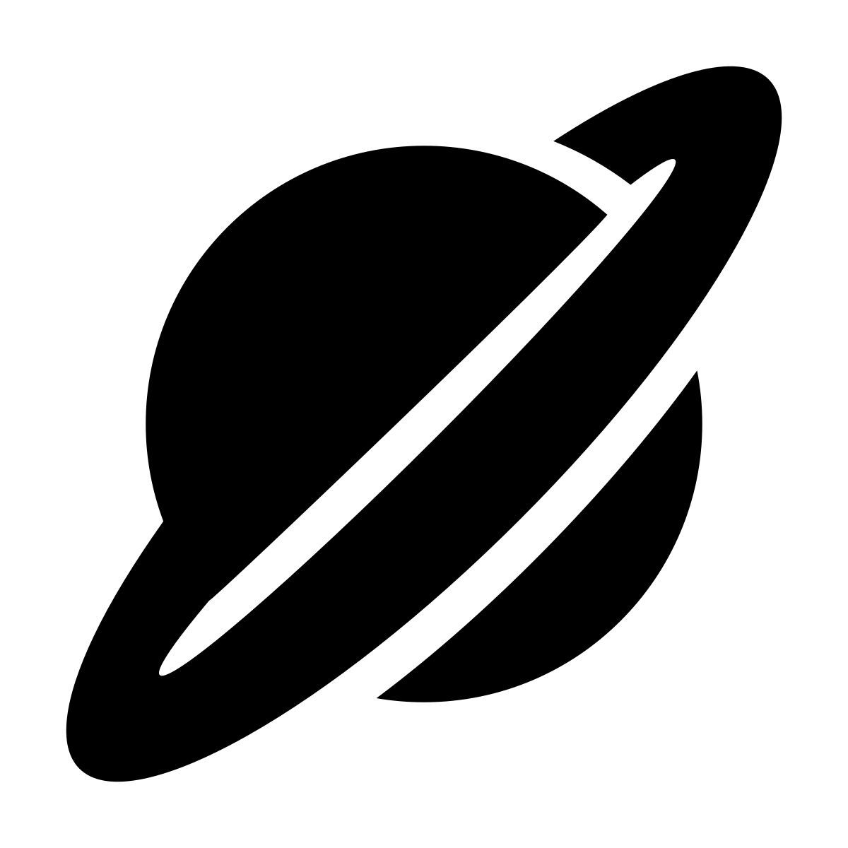 glyph neue style planeta saturno icon