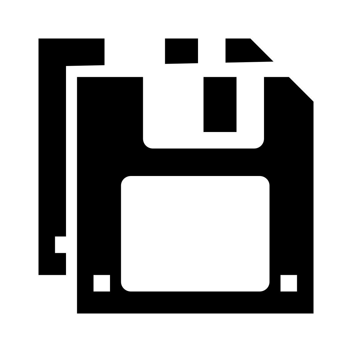 glyph neue style alle speichern icon