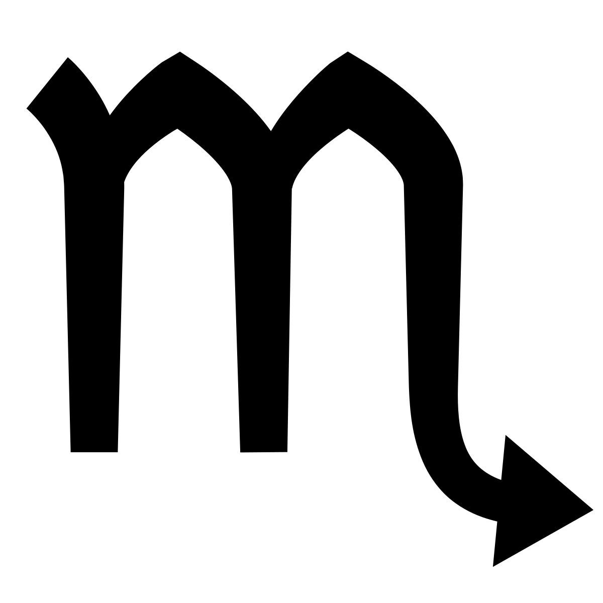 glyph neue style skorpion icon