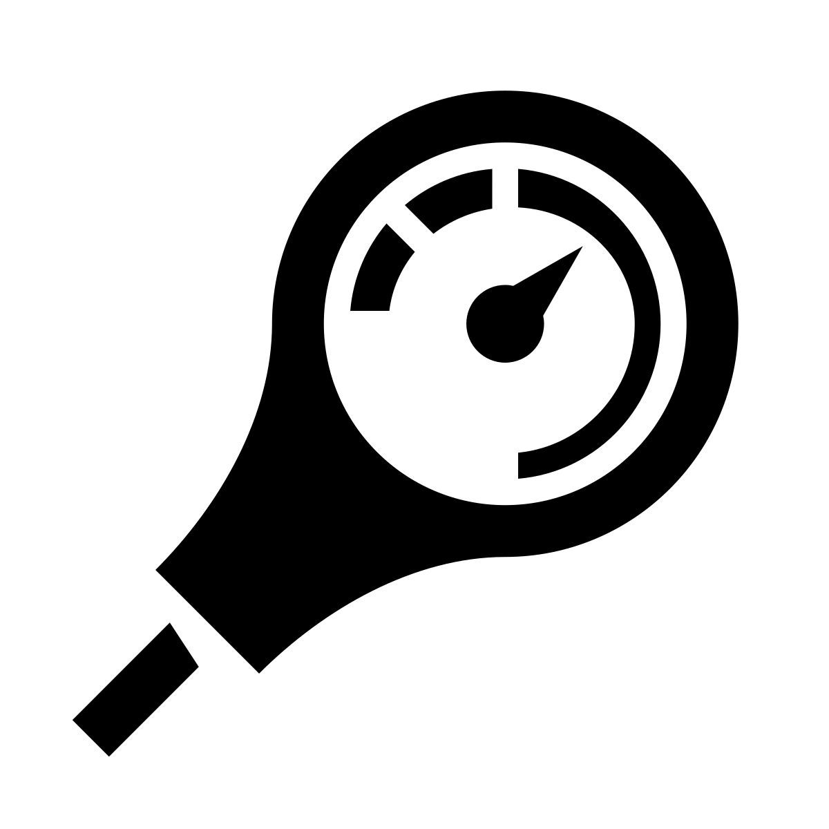 glyph neue style scuba pressure gauge icon