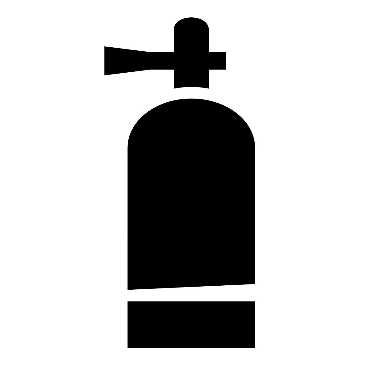 glyph neue style sauerstoffflasche icon