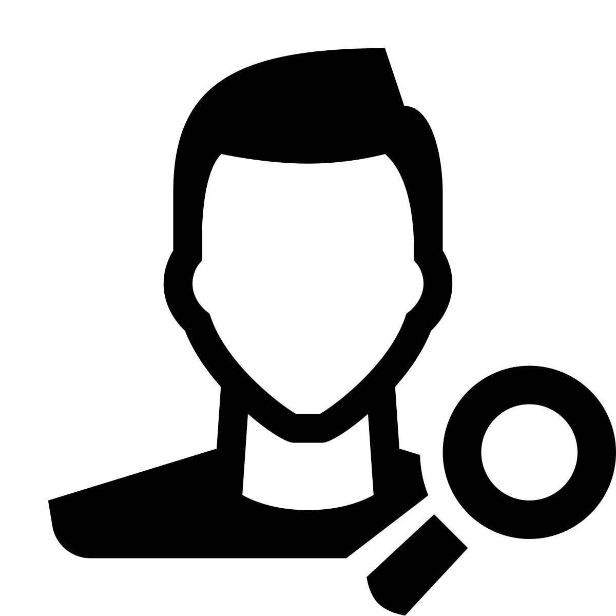 glyph neue style cliente de pesquisa icon