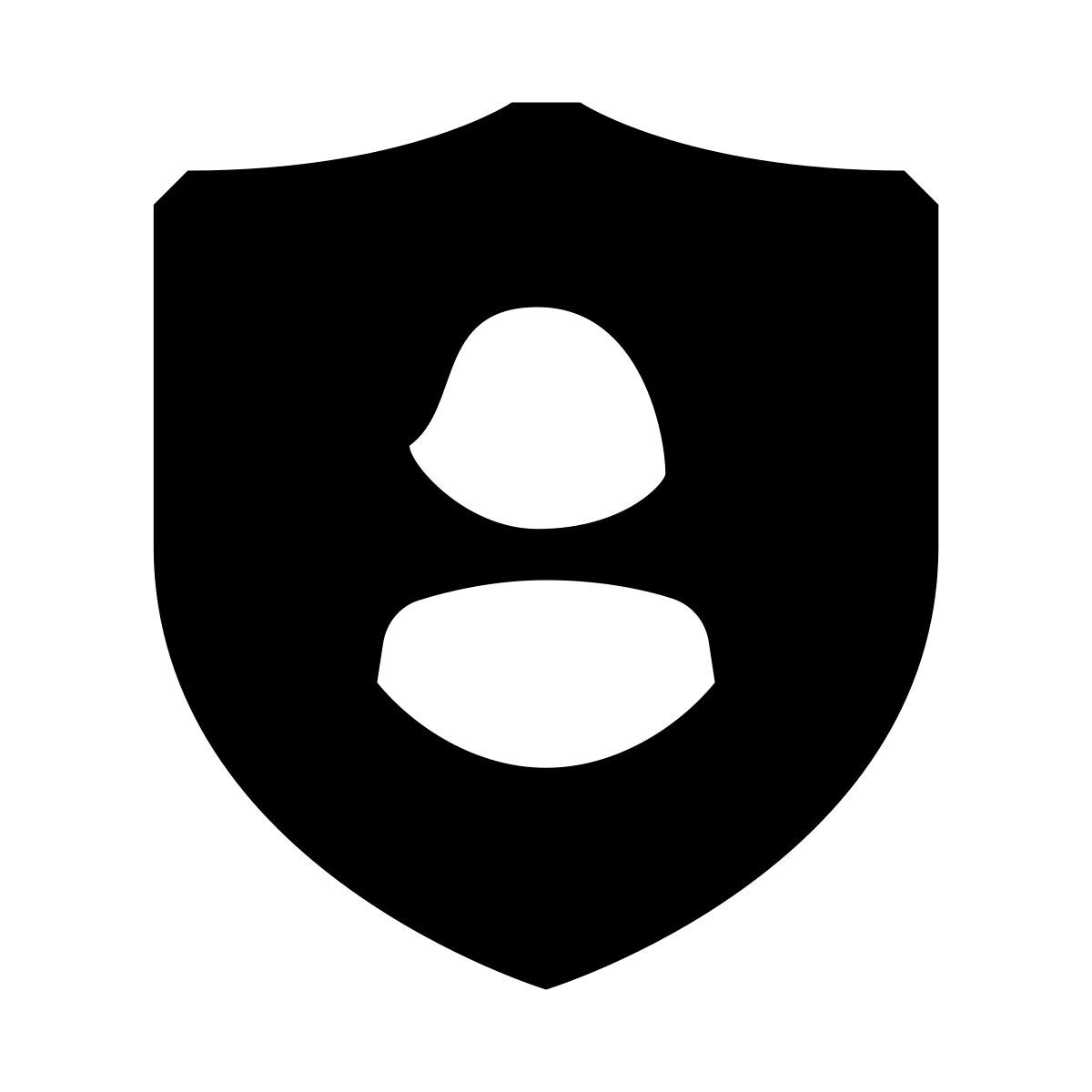 glyph neue style sicherheitsbenutzer weiblich icon