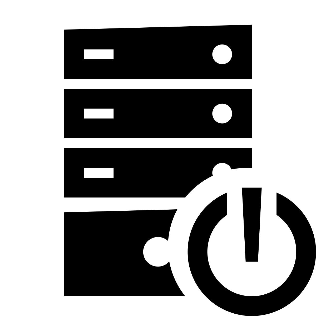 glyph neue style выключение сервера icon