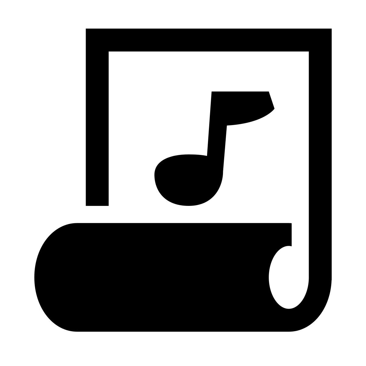 glyph neue style partition de musique icon