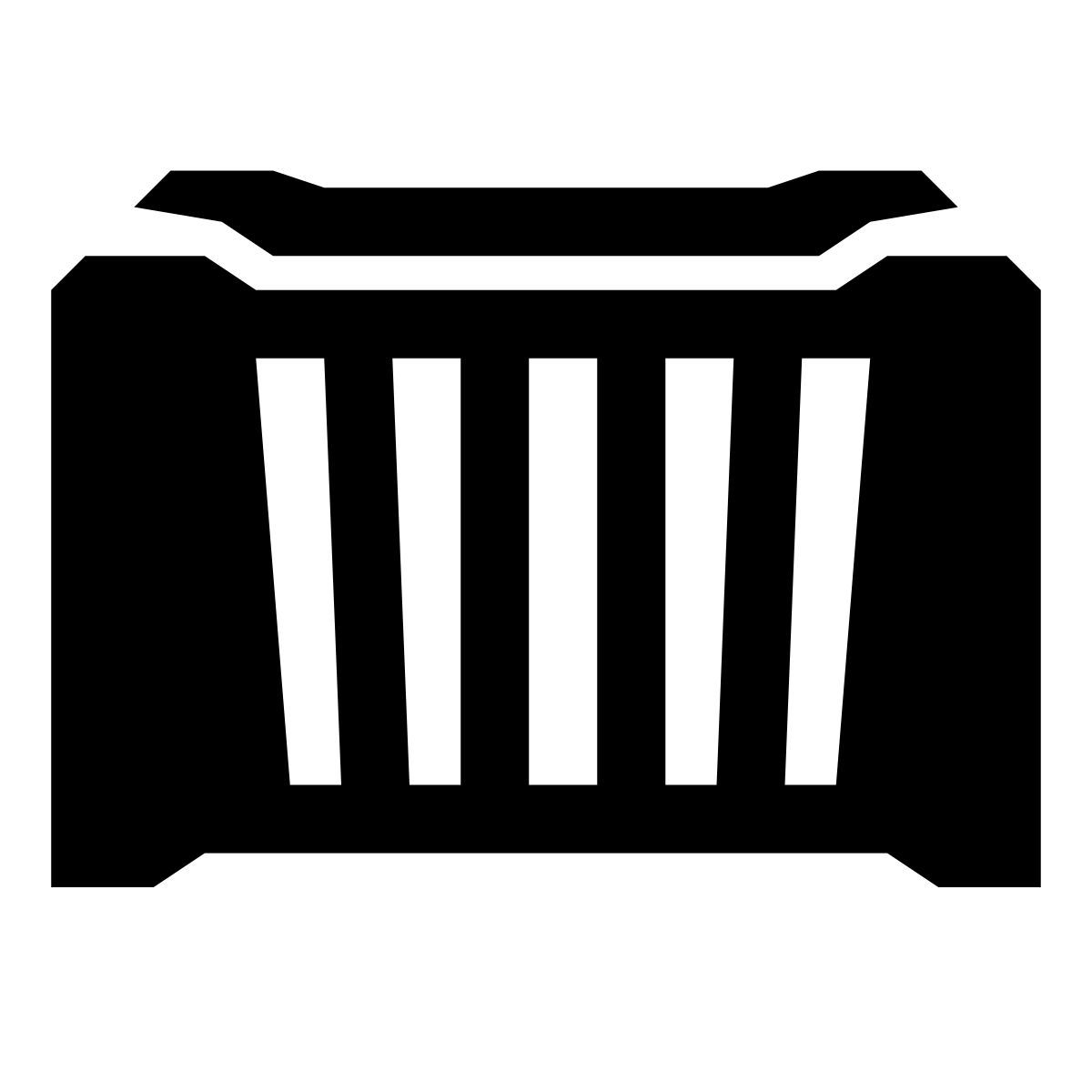 glyph neue style transportbehälter icon