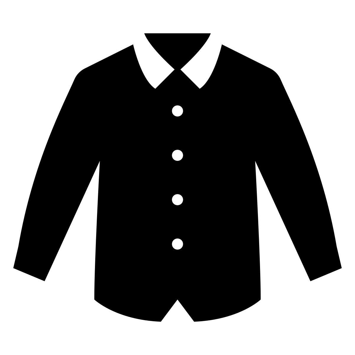 glyph neue style hemd icon