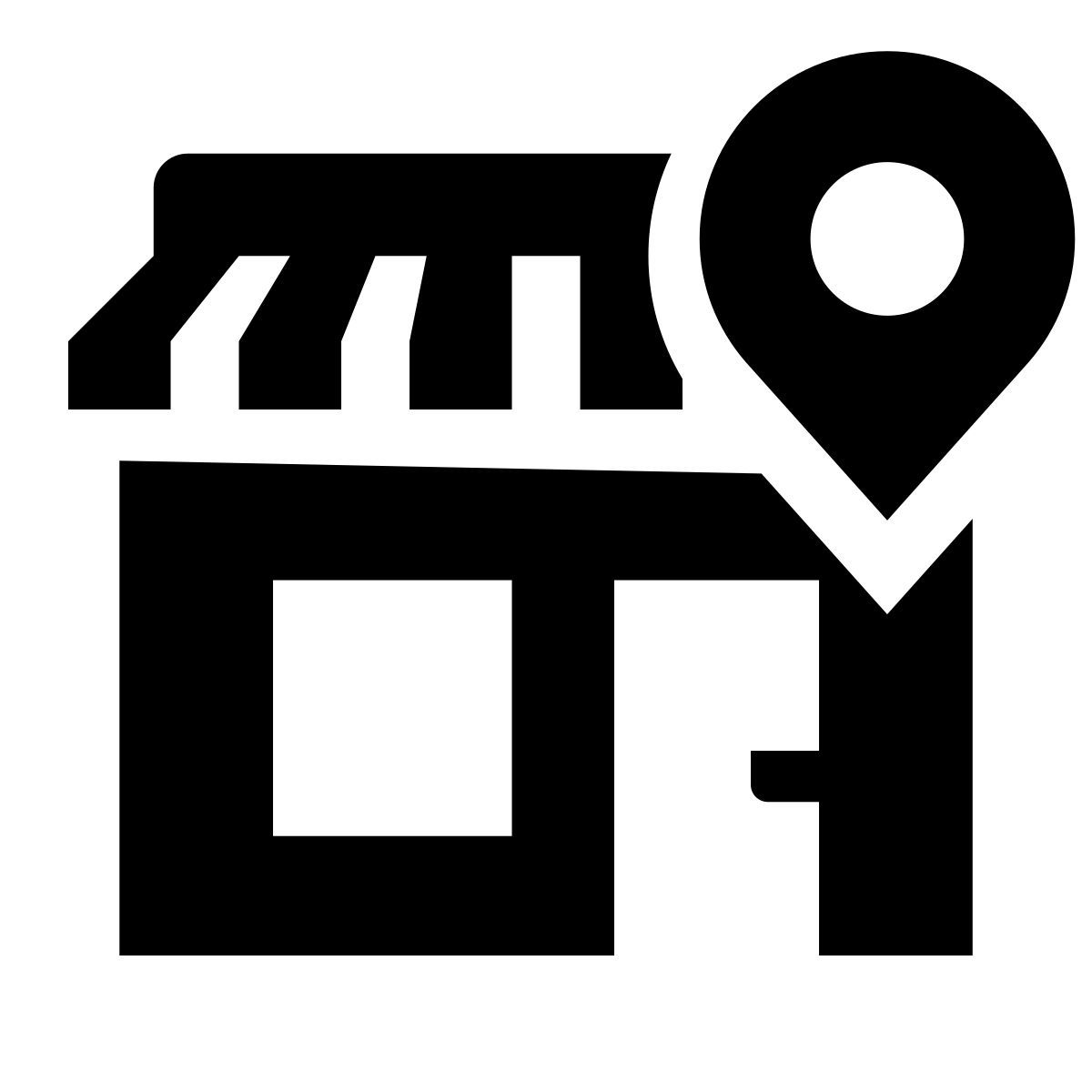 glyph neue style shop location icon