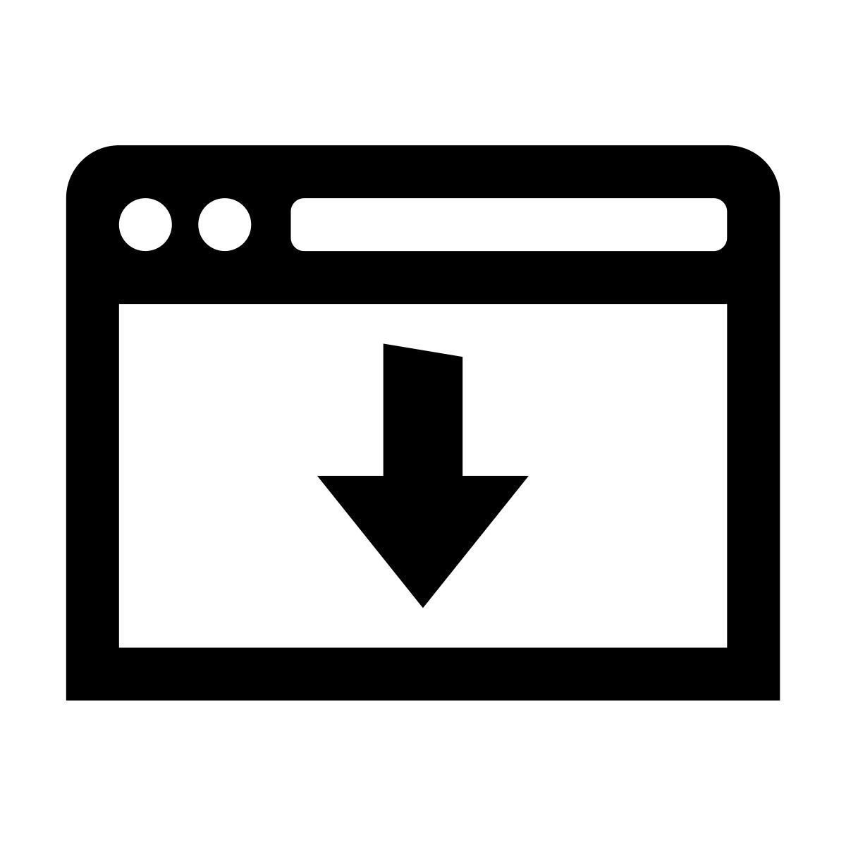 glyph neue style show toolbar icon
