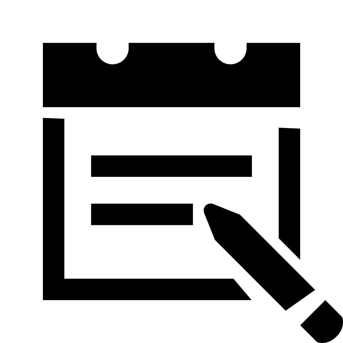 glyph neue style iscriviti nel calendario icon