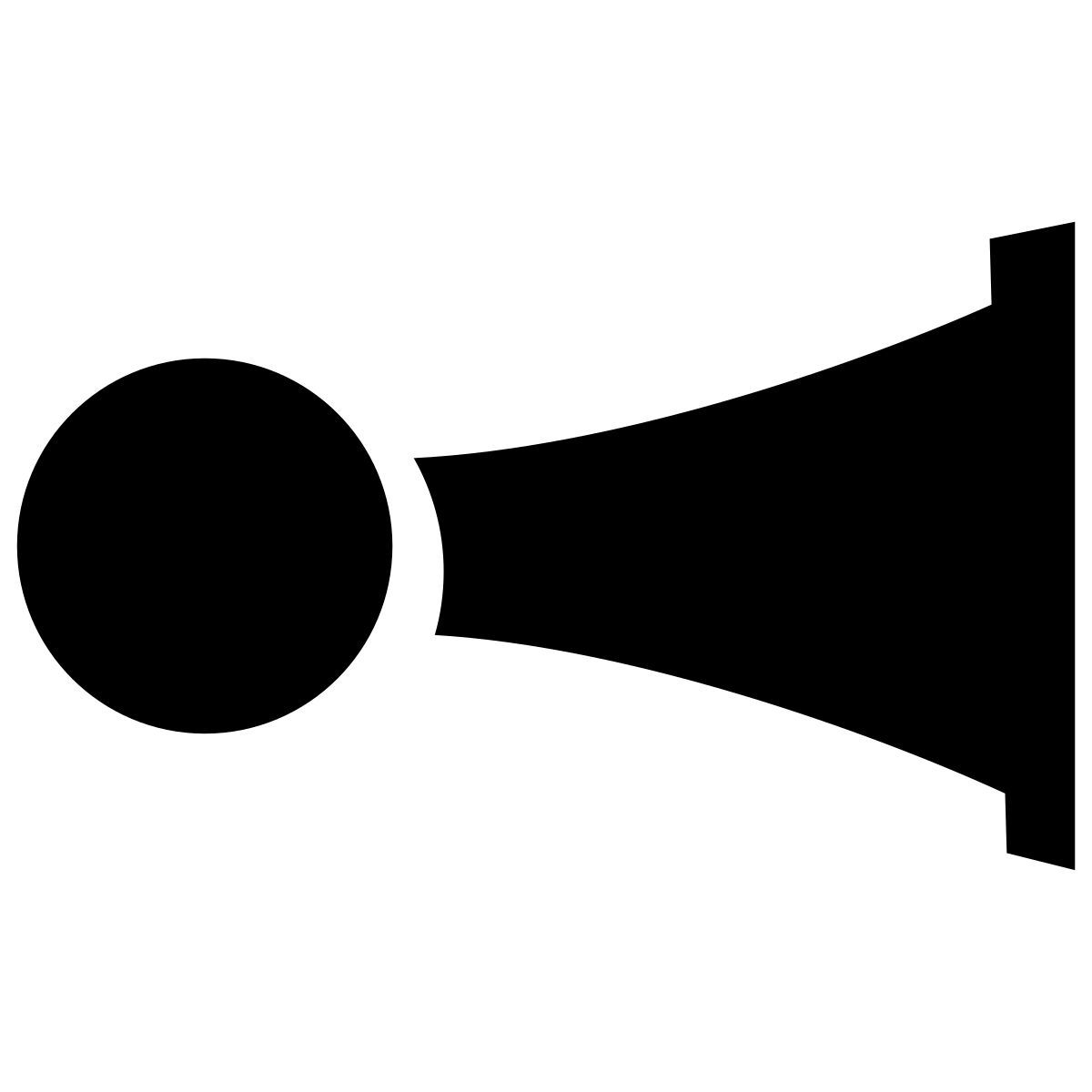 glyph neue style klaxon icon
