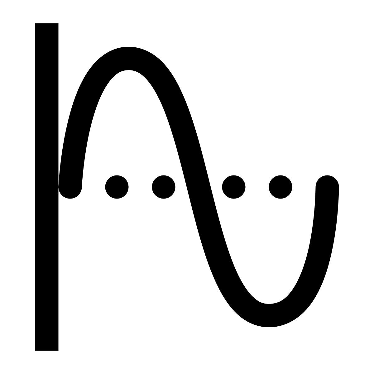 glyph neue style sine icon