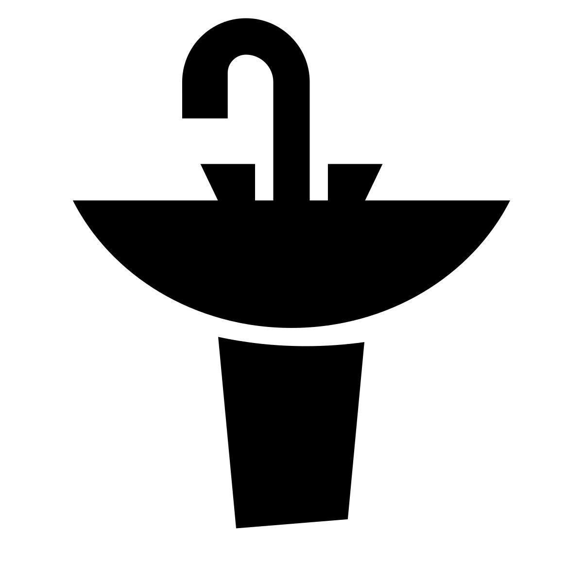 glyph neue style lavabo icon
