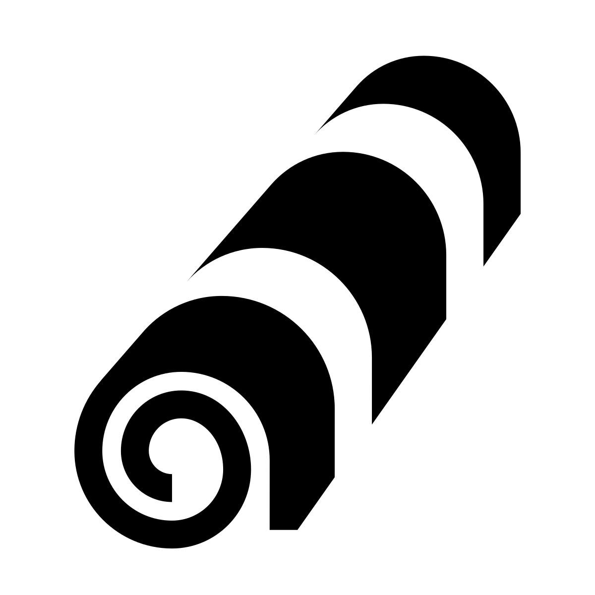 glyph neue style 슬리핑 매트 icon