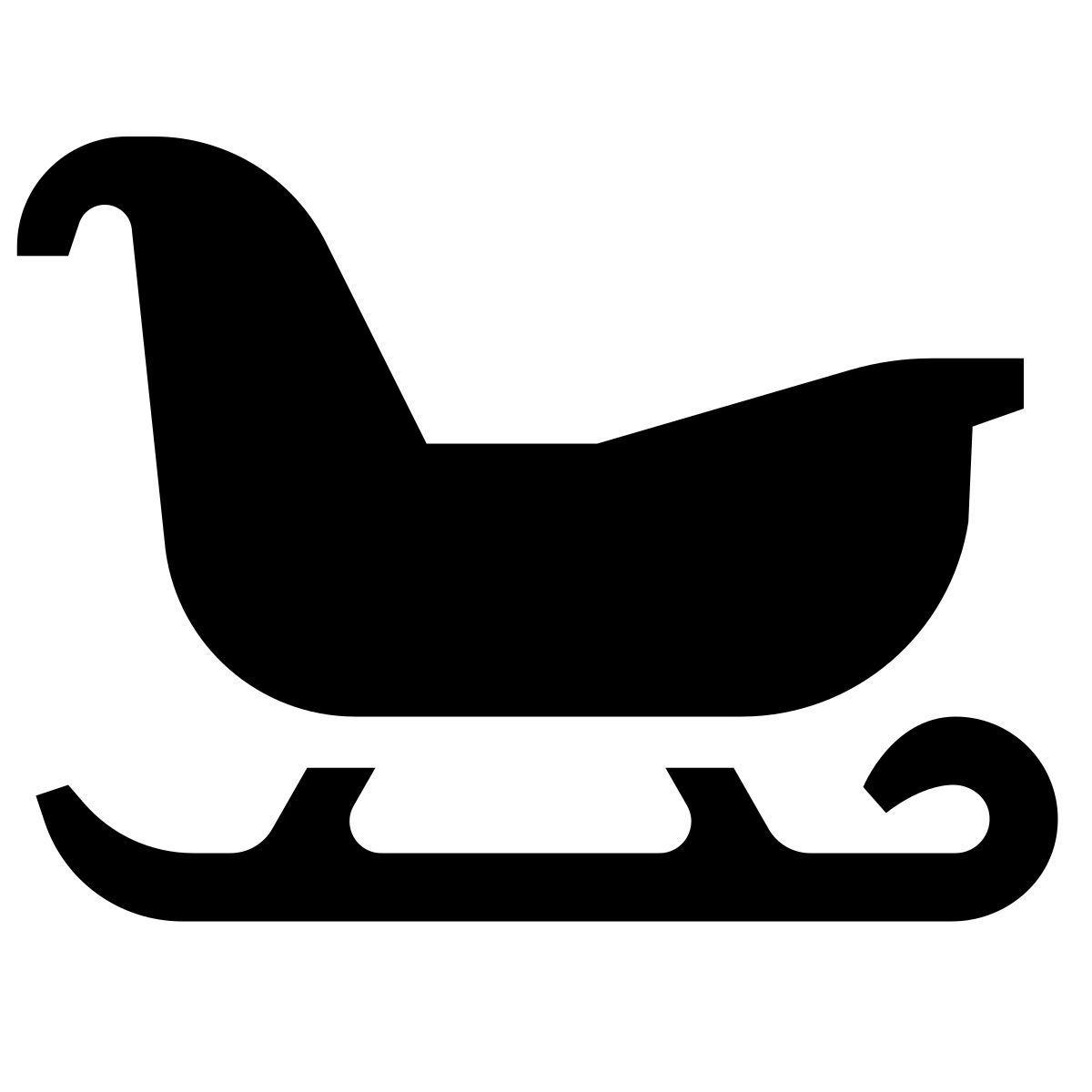 glyph neue style sleigh icon