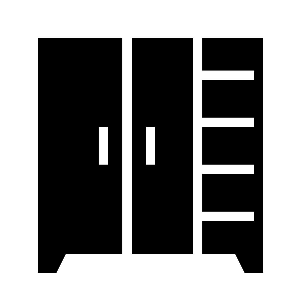 glyph neue style sliding door closet icon