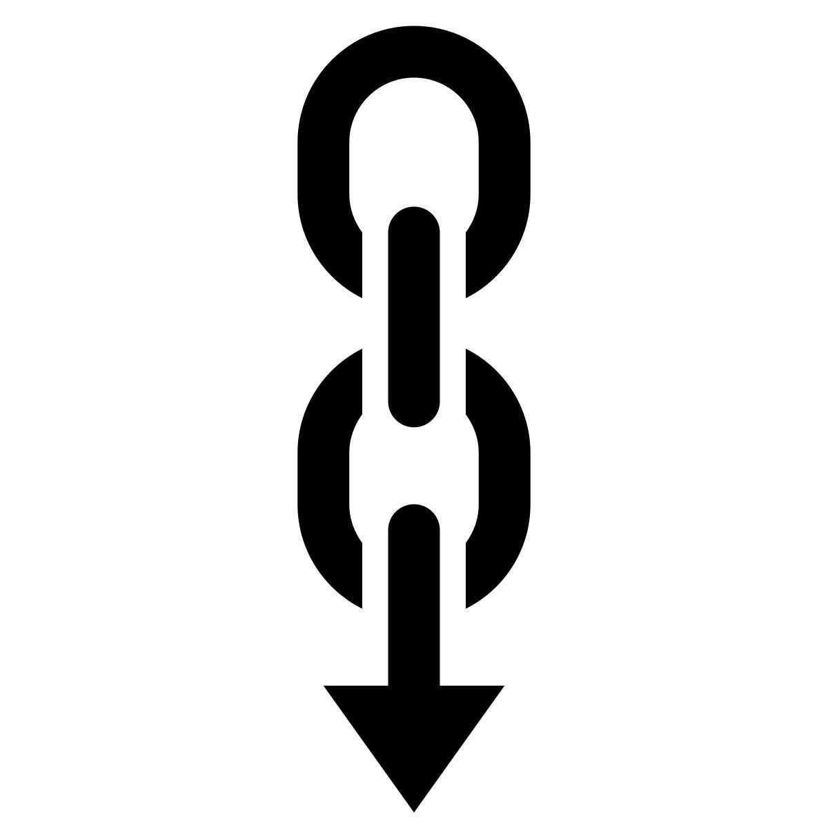 glyph neue style sling here icon