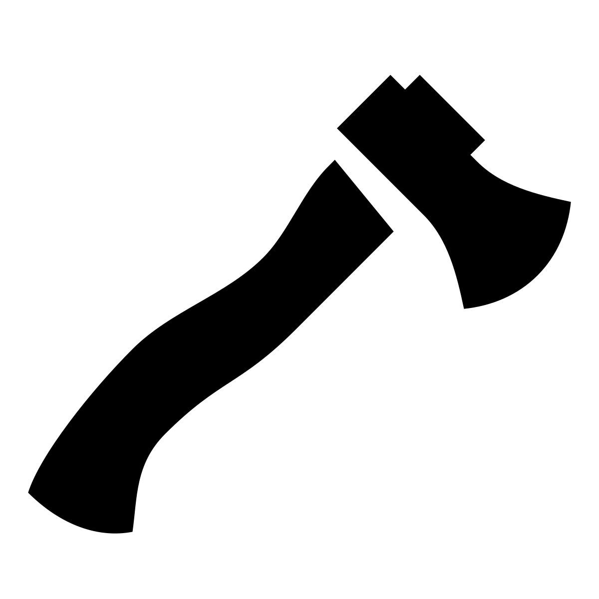 glyph neue style hacha pequeña icon