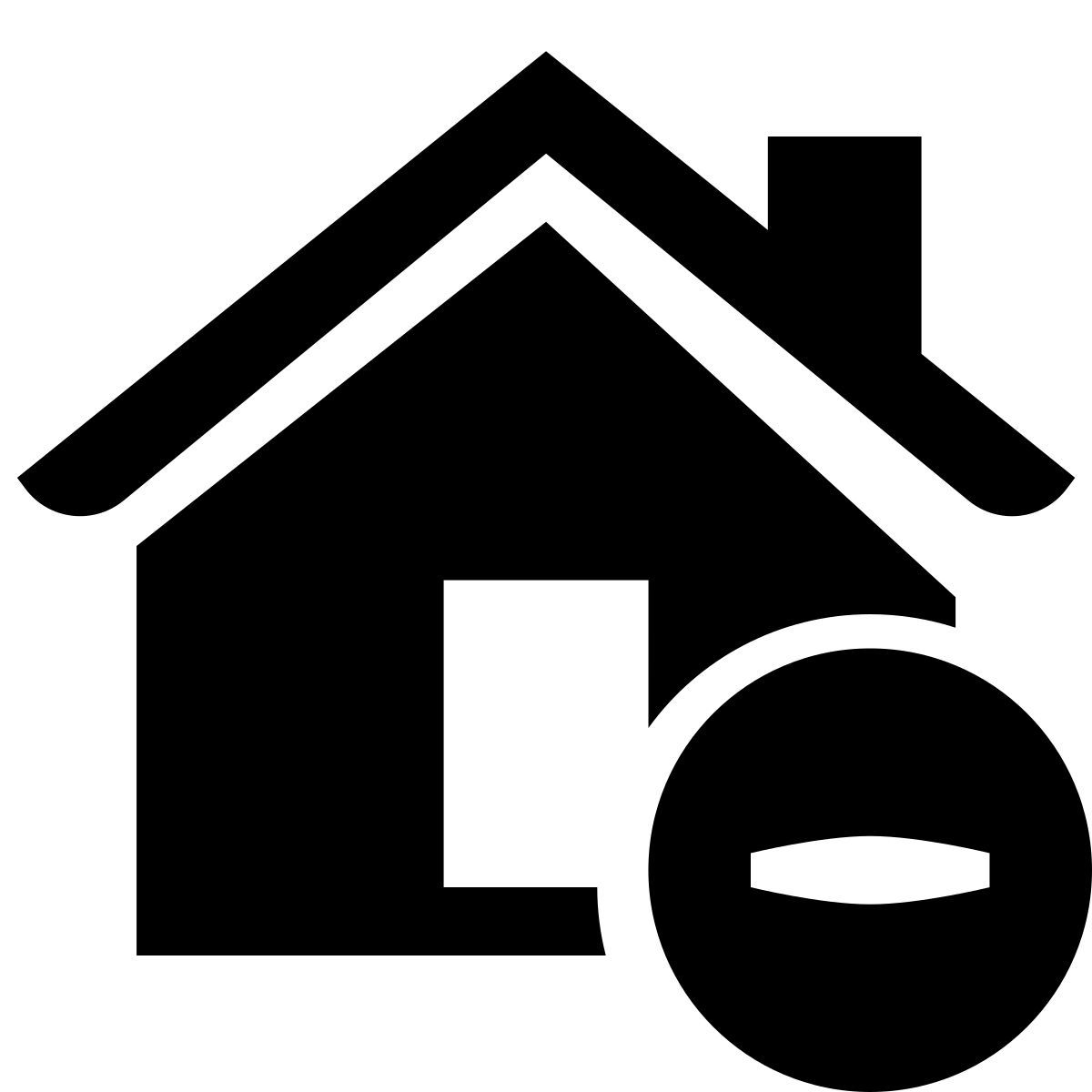 glyph neue style smart home entfernen icon