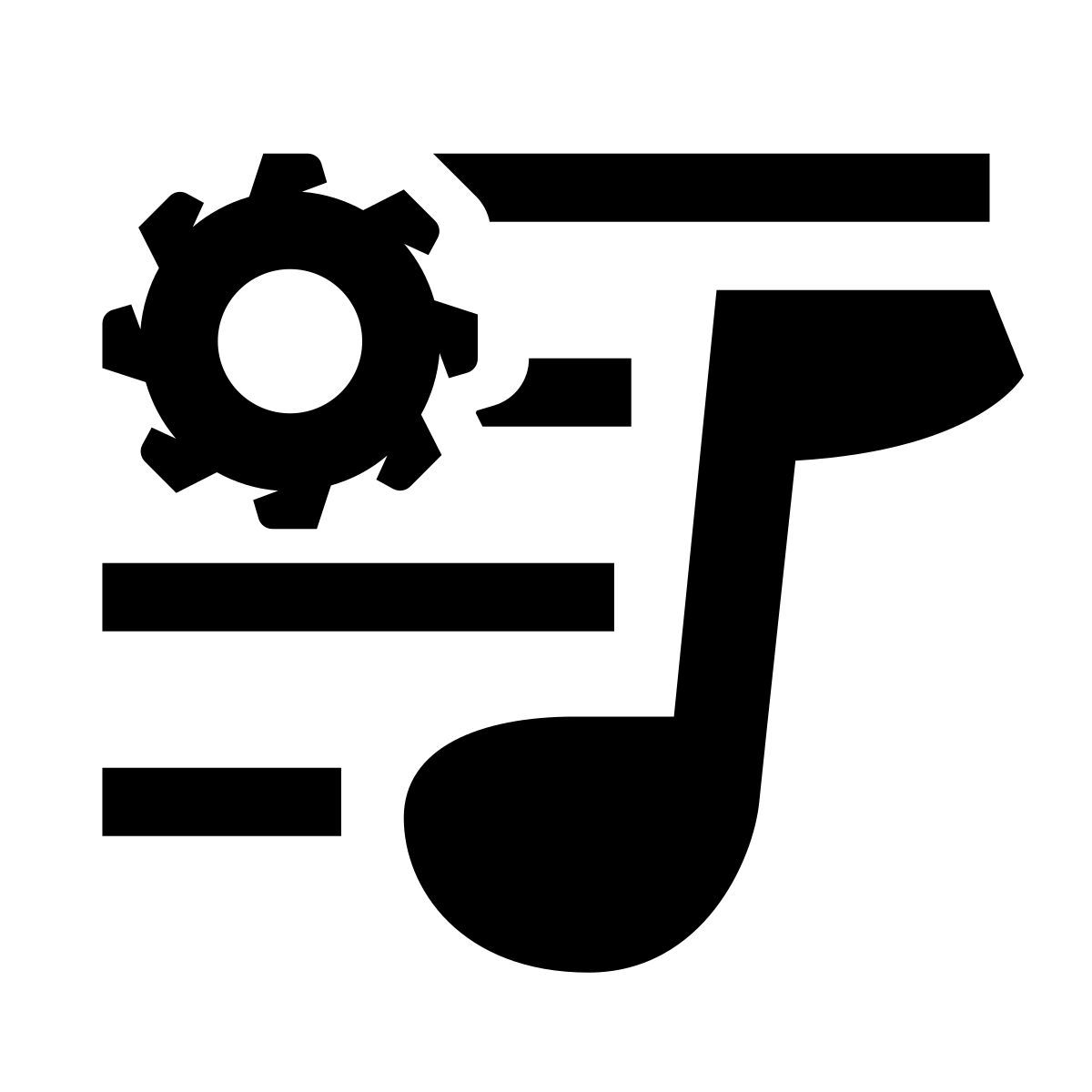 glyph neue style 스마트 재생 목록 icon