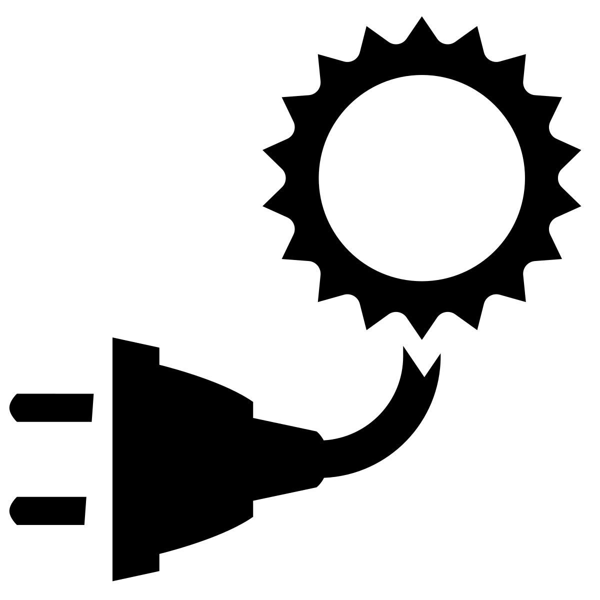 glyph neue style solarenergie icon